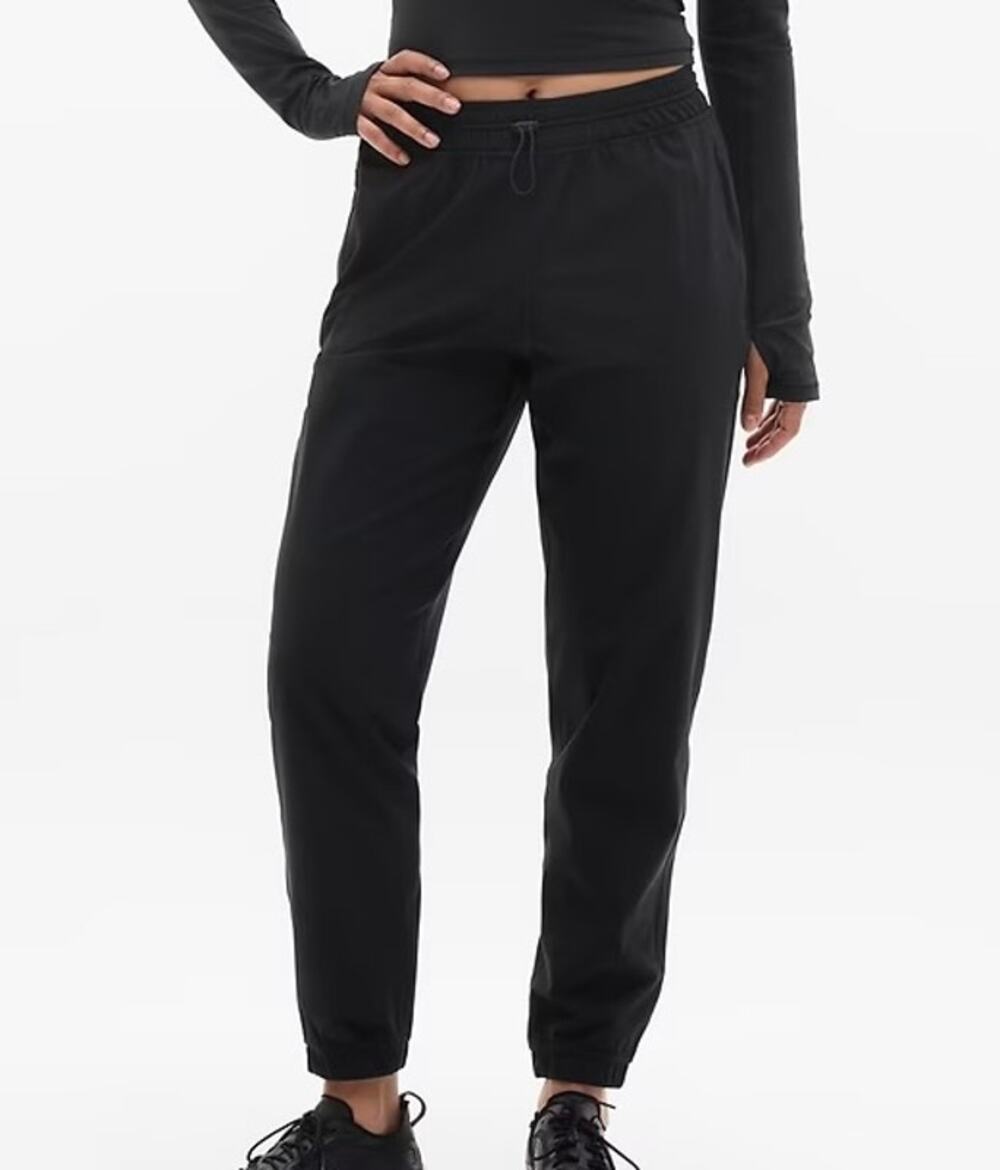 ATHLETA Crosstrain High Rise Jogger Pant Black Large L